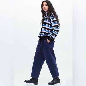 Marni x Uniqlo Corduroy Pants Navy Blue Size Small